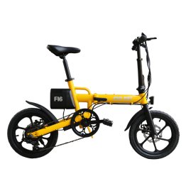Bicicleta electrica plegable, Amarillo, 1400 * 580 * 1000MM