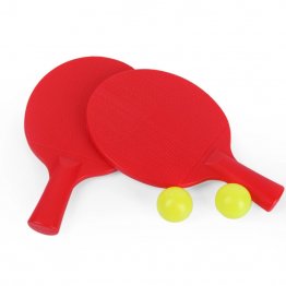 Set de paletas plásticas de ping pong,Roja