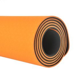 Mat de Yoga capa simple Eco TPE, Naranjo
