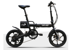 Bicicleta electrica plegable, Negro, 1400 * 580 * 1000MM